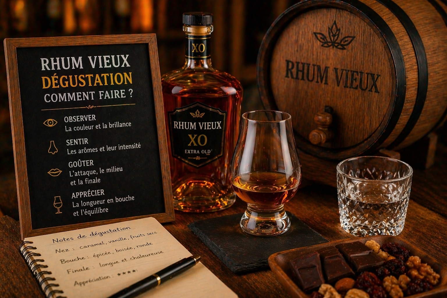 Rhum vieux dégustation